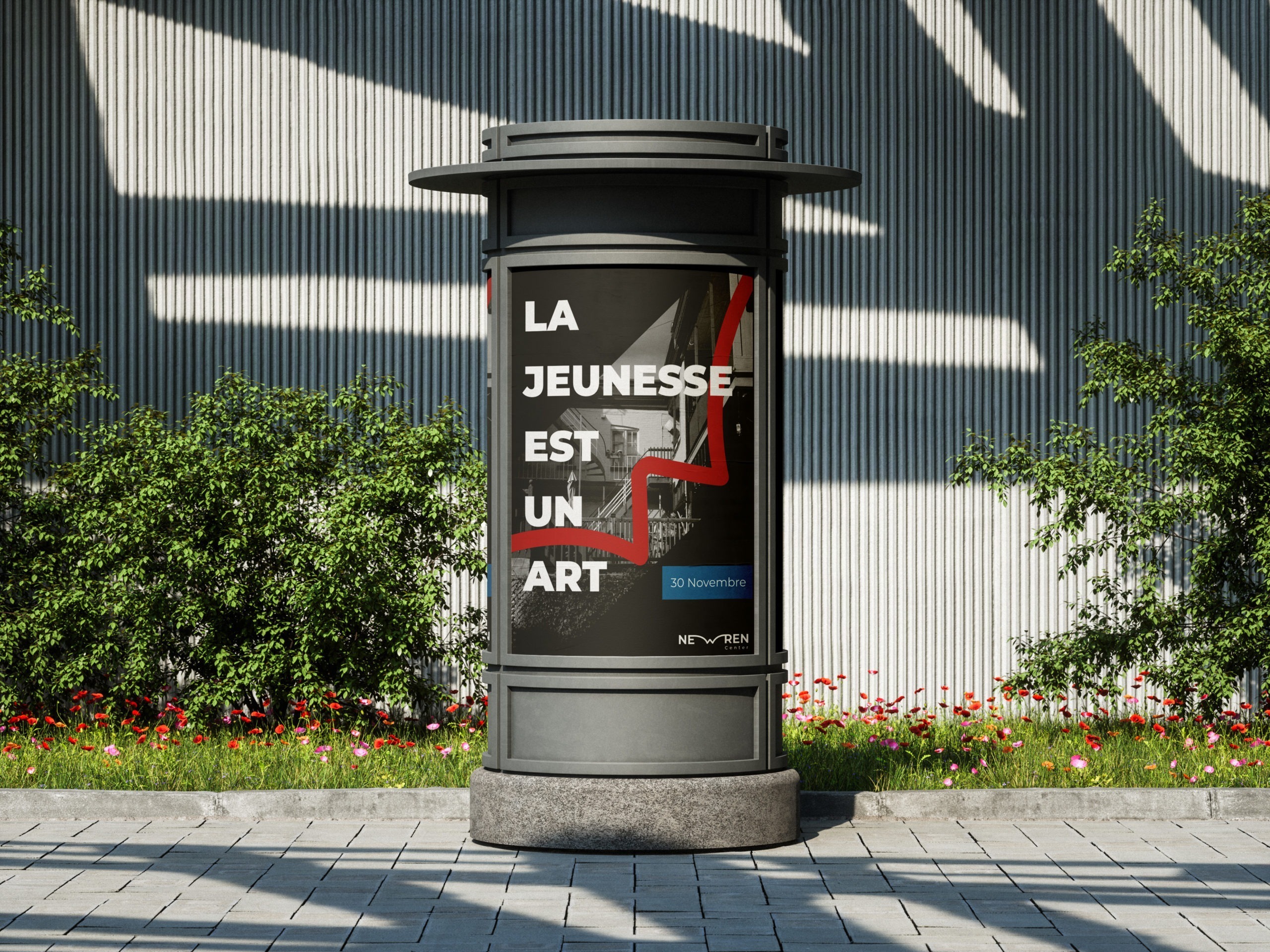 Advertising Column Mockup 1