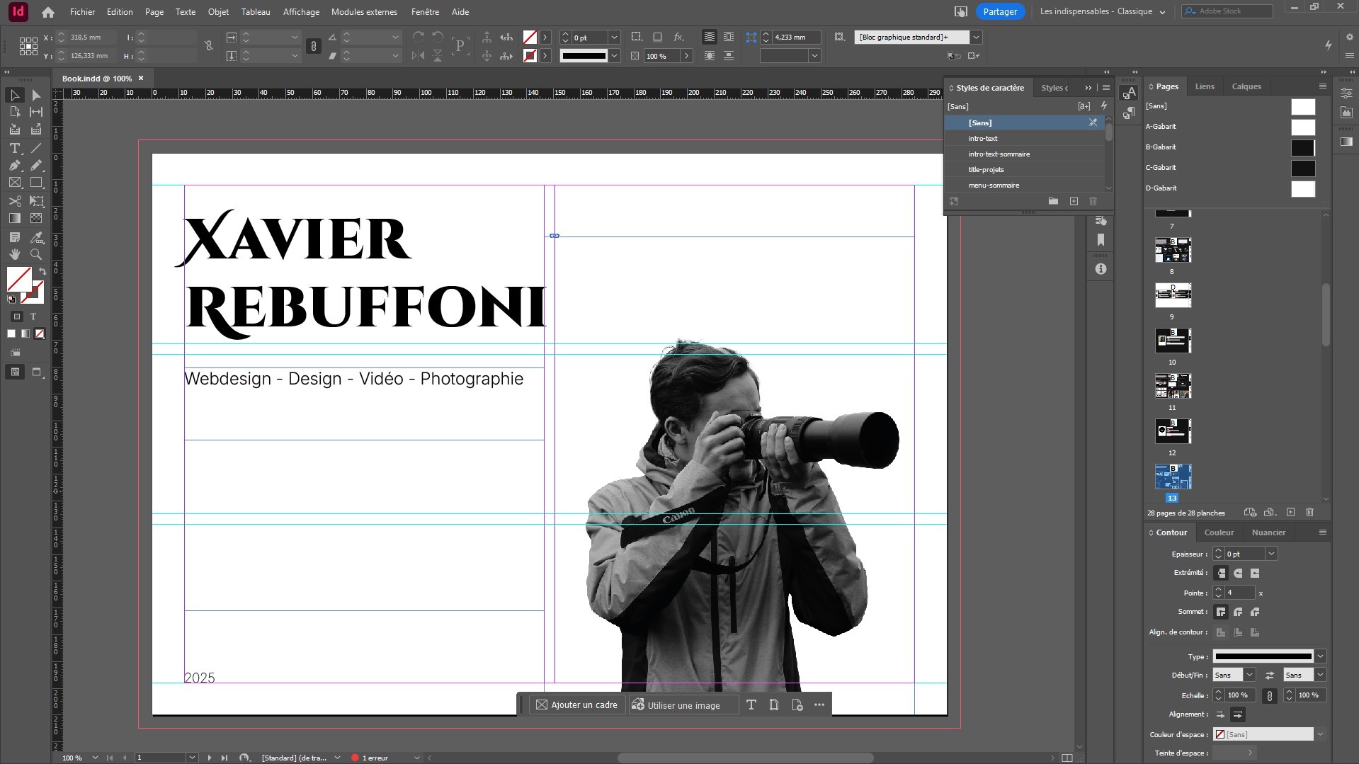book indesign